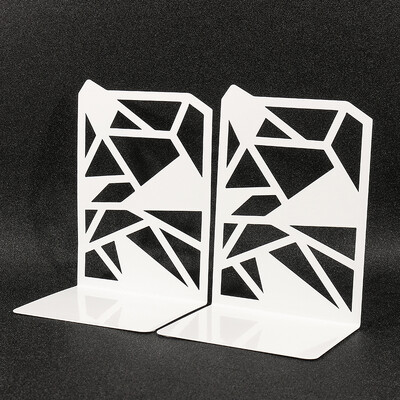 Stalak za knjige s nepravilnim mnogokutom od 2 komada, teški stalak za knjige za roditelje djetetu, poklon za kućni stol, urede, pisaći papir
