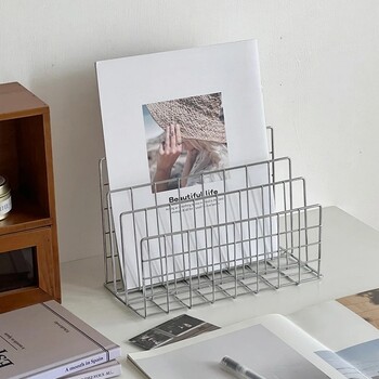 Ins Desktop Storage Rack Organizer Μινιμαλιστικό Σιδερένιο Τραπέζι Μεταλλικό Ράφι Οργάνωσης Γραφείο Πολυλειτουργικό ράφι αποθήκευσης