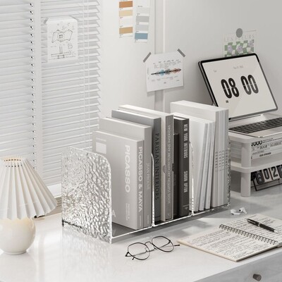 Prozirni držači za knjige Stalak Polica za knjige Radna površina Dekorativni stalak za pohranu Držač knjiga Držač za knjige Školski pribor