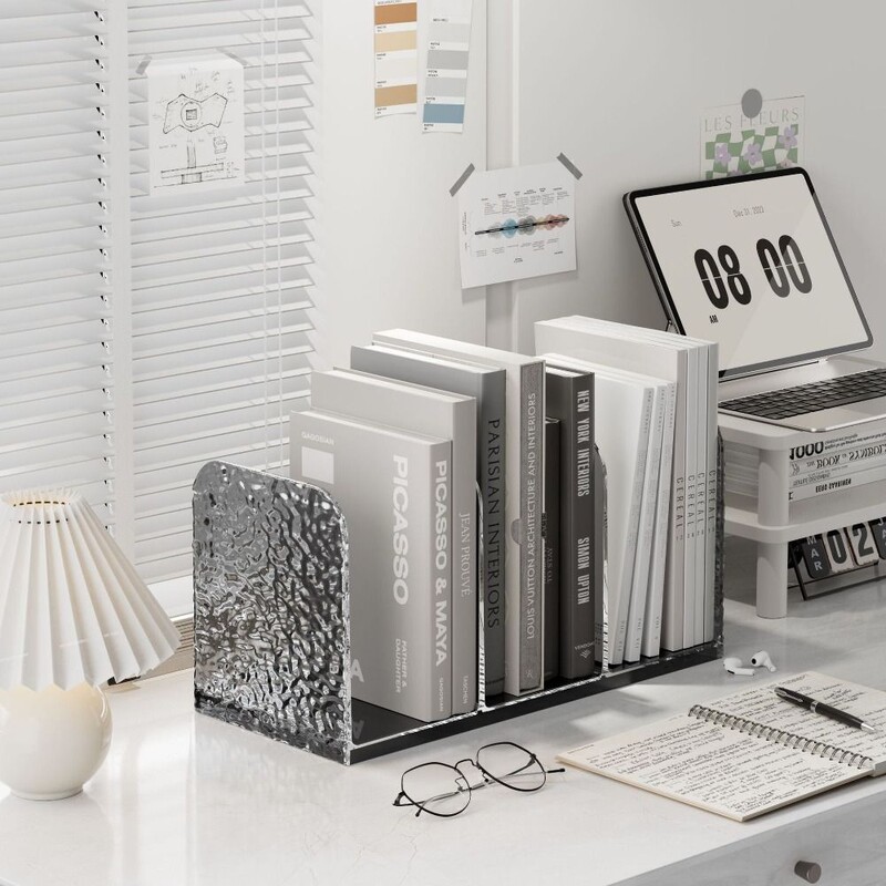 Prozirni držači za knjige Stalak Polica za knjige Radna površina Dekorativni stalak za pohranu Držač knjiga Držač za knjige Školski pribor