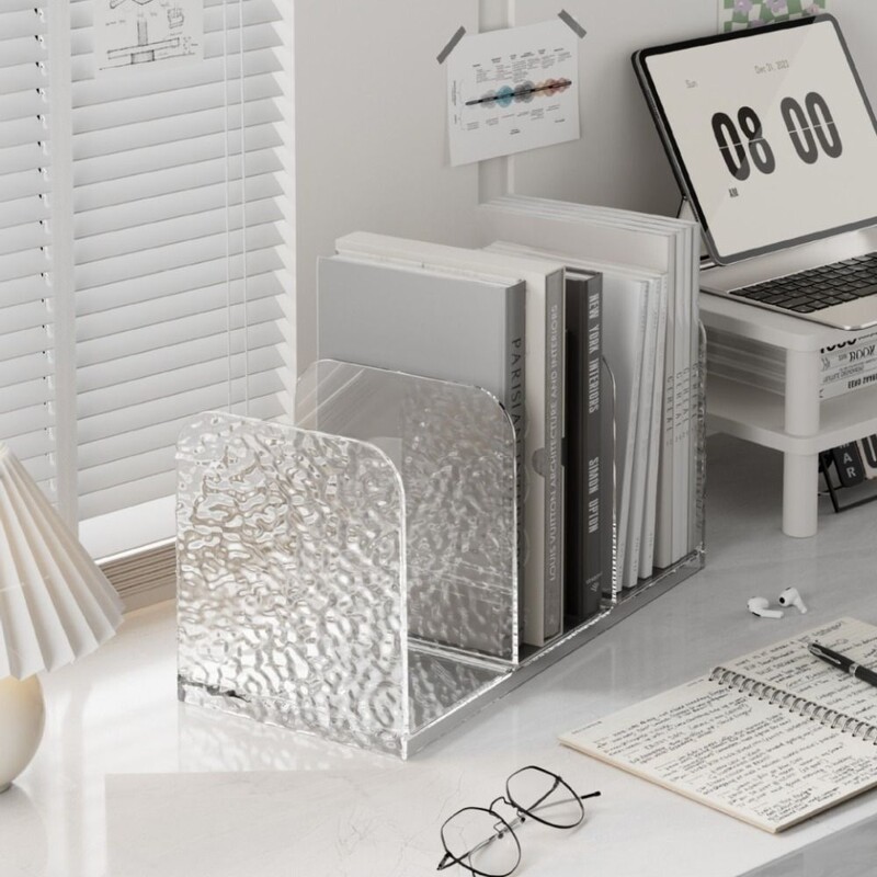 Prozirni držači za knjige Stalak Polica za knjige Radna površina Dekorativni stalak za pohranu Držač knjiga Držač za knjige Školski pribor