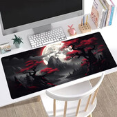 Ink Style Landscape Mountains Extended Gaming Mouse Pad - Velika neklizajuća gumena podloga za miša sa prošivenim rubovima i može se prati
