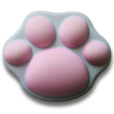 3D mielas katės letenėlės pelės kilimėlis minkštas silikoninis putplasčio riešo pagalvėlės Kawaii pelės kilimėlis nešiojamojo kompiuterio stalinis kilimėlis Biuro reikmenys