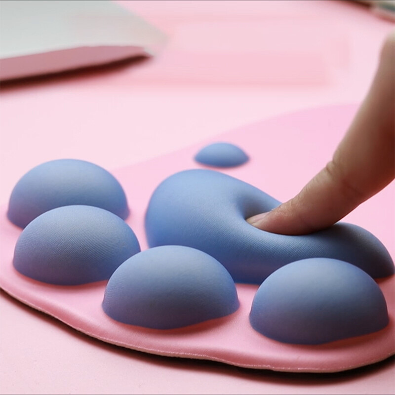 3D mielas katės letenėlės pelės kilimėlis minkštas silikoninis putplasčio riešo pagalvėlės Kawaii pelės kilimėlis nešiojamojo kompiuterio stalinis kilimėlis Biuro reikmenys