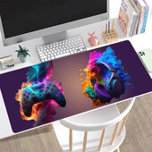 Gamepad Slušalice Podloga za miš Podloga za stol Podloga za miš za tipkovnicu, Podloga za miš na poklon s gumenom podlogom protiv klizanja, Produžena podloga za stol