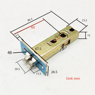 60mm vai 70mm viens aizbīdnis elektroniskai sviras roktura slēdzenei mūsu veikalā.