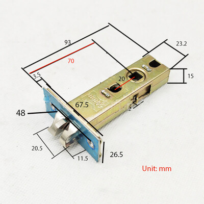 60mm vai 70mm viens aizbīdnis elektroniskai sviras roktura slēdzenei mūsu veikalā.