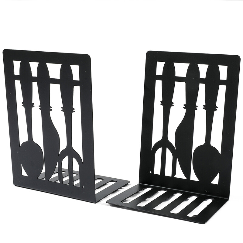 Персонализирани книгодържатели за прибори за хранене Тежки метални книгоразделители Настолни книгоразделители за любители на книги Железен рафт