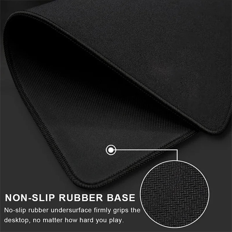 80x30cm mouse pad mare pentru gaming computer gamer blocare margine mousepad tastatură birou alb-negru textura linie abstractă mouse pad