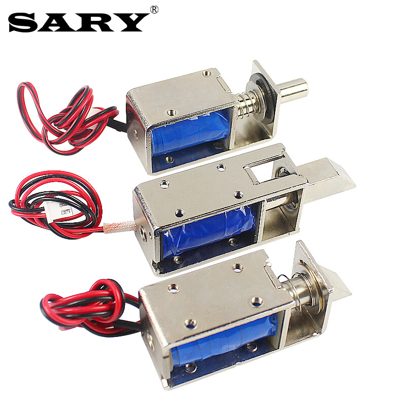 Încuietoare electrică de comandă DC12V încuietoare electronică încuietoare ușii bobină solenoid încuietoare magnetică electromagnet mică