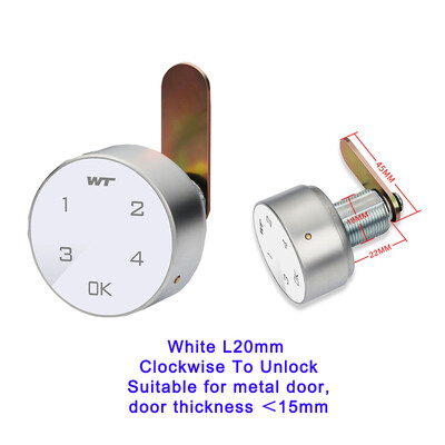 Nutikas puuteklahvistik Digitaalne paroolikoodi number Kapp Sahtel Elektriline lukk Päripäeva Avamiseks