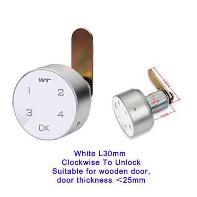 Nutikas puuteklahvistik Digitaalne paroolikoodi number Kapp Sahtel Elektriline lukk Päripäeva Avamiseks