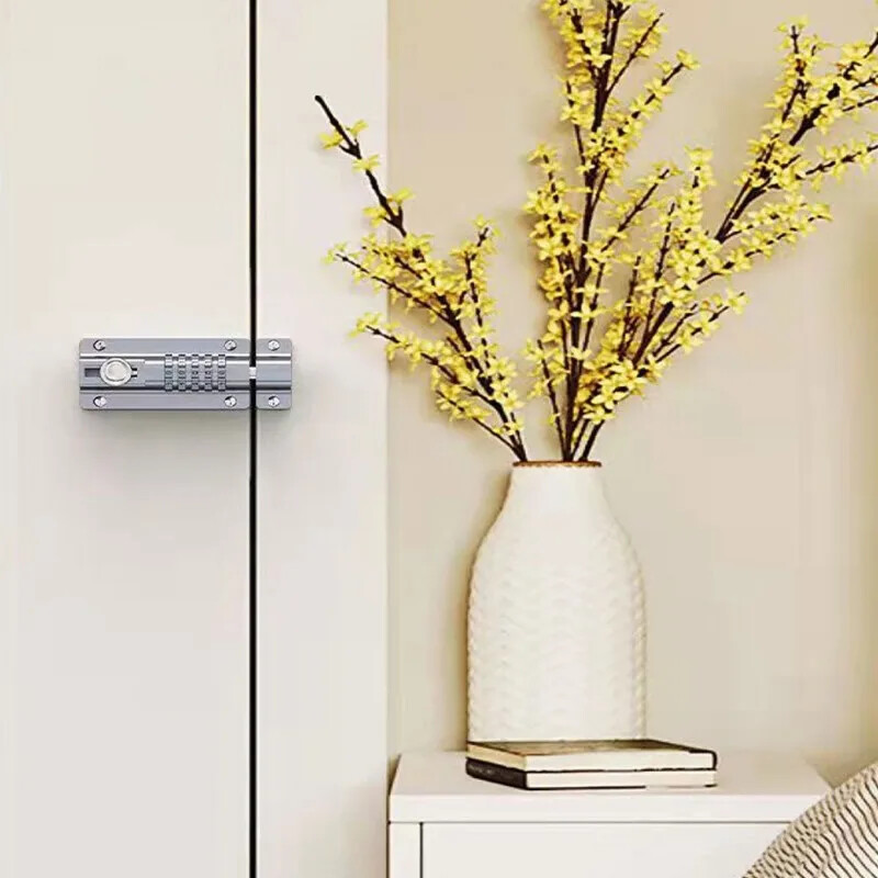 Kombinēta paroles skrūve Metāla pretaizdzīšanas slēdzene Drošības mājas durvju nojumes žogs Garāžas koka durvju aparatūras slēdzene