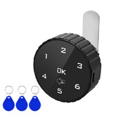 Smart Touch Keypad Digitaalne parool RFID IC-kaardi kapi sahtli lukk Sisseehitatud liitiumaku