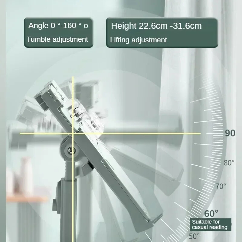 Prilagodljiva polica za čitanje Stalak za čitanje s podiznom stazom za čitanje Prijenosni nosač za knjige Višenamjenska polica za dokumente za dom