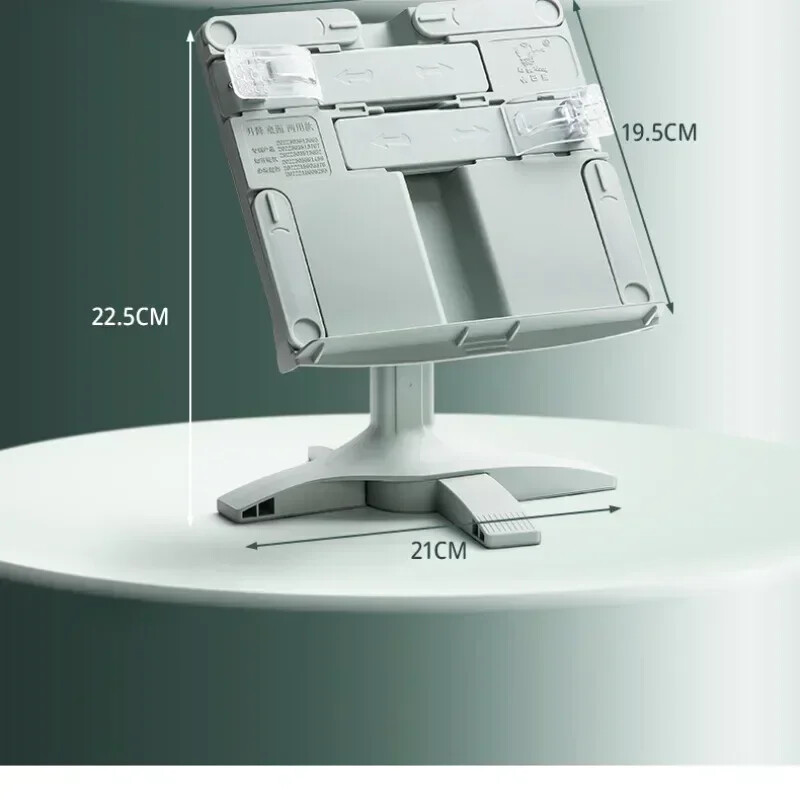 Prilagodljiva polica za čitanje Stalak za čitanje s podiznom stazom za čitanje Prijenosni nosač za knjige Višenamjenska polica za dokumente za dom