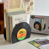 Atvykimas ABS vinilinių kompaktinių diskų knygelės Kūrybinės įrašų knygelės, darbalaukio apdaila Rubbie vintage pertvara knygų spinta