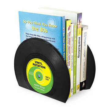 Άφιξη ABS Vinyl CD Bookends Creative Record Βιβλιοθήκη Επιτραπέζια Διακόσμηση Rubbie Vintage Partition Βιβλιοθήκη