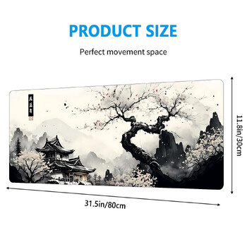 Οριζόντια ζωγραφική με μελάνι Mouse Pad Desk Pad Mouse Mat Παιχνίδι Mouse pad Δώρο Mouse Pad Αντιολισθητική βάση από καουτσούκ Εκτεταμένο πληκτρολόγιο