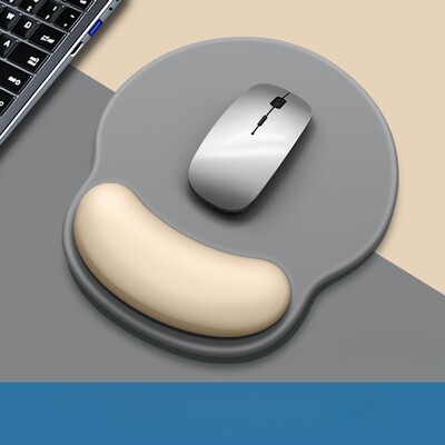 Pelės kilimėlis su riešo atrama Ergonomiškas neslystantis silikono pagrindas žaidimų priedai pelės kilimėlis atminties riešo kilimėlis