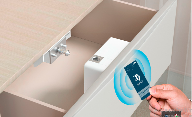 Viedā durvju slēdzene, neredzamā skapja slēdzene