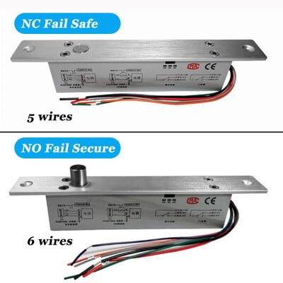 DC NO OR NC Električna brava za zasun Električna ubodna brava Fail Secure ili Fail Safe s NO NC izlaznim signalom za kontrolu pristupa