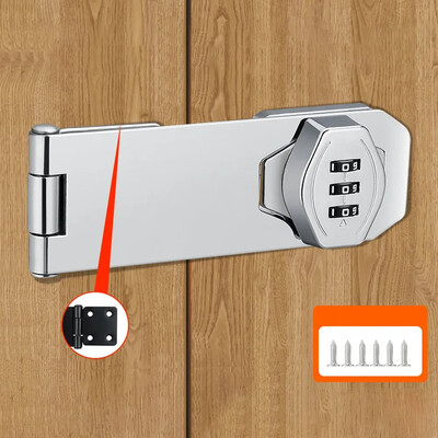 Buitinė spintelė Slaptažodis Hasp Spynos Spintelės Durų Kombinuotas Užraktas Durų Apsauginis Stumdomas Užraktas Užraktas mažoms durims Spintelės Durys