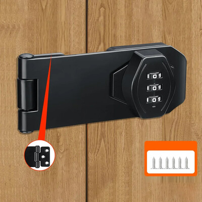 Buitinė spintelė Slaptažodis Hasp Spynos Spintelės Durų Kombinuotas Užraktas Durų Apsauginis Stumdomas Užraktas Užraktas mažoms durims Spintelės Durys