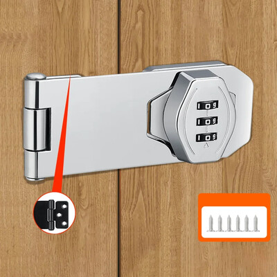 Buitinė spintelė Slaptažodis Hasp Spynos Spintelės Durų Kombinuotas Užraktas Durų Apsauginis Stumdomas Užraktas Užraktas mažoms durims Spintelės Durys