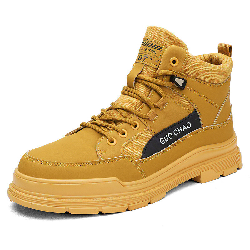 Rudens ir žiemos plius aksominiai šilti batai vyriški aukštaauliai su raišteliais rabarbarų laisvalaikio sportiniai bateliai lauko sportbačiai storais padais