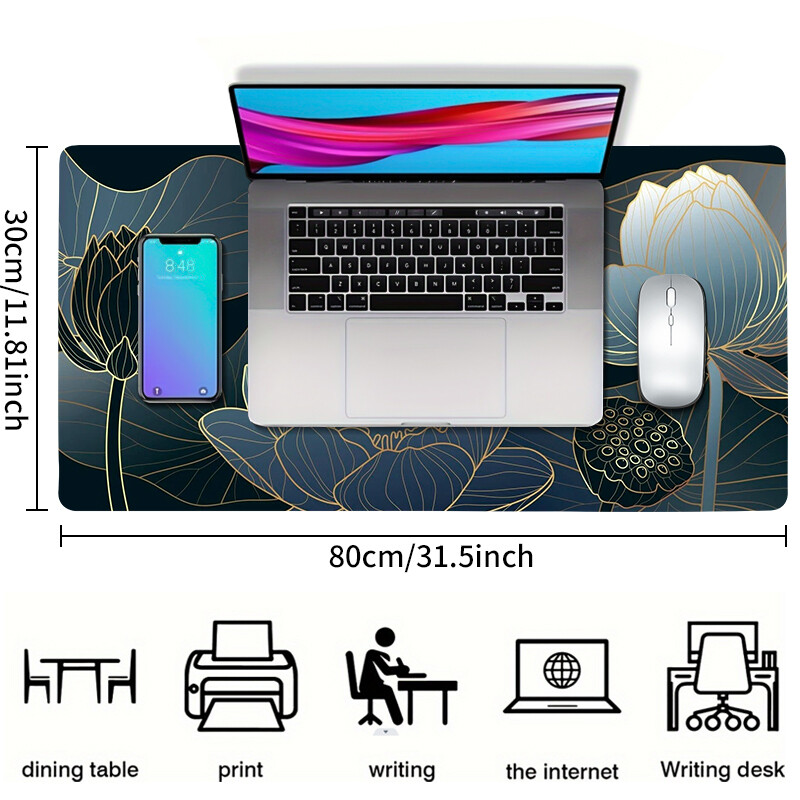 Podloga za miš XXL tipkovnica, tepih za miš, velika podloga za stol protiv klizanja, gumena podloga za igrače, podloga za miša za računalne podloge