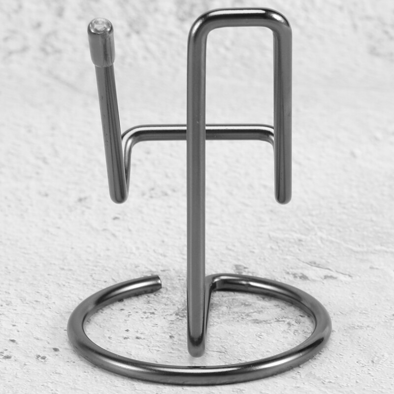 Suport pentru cărți de vizită pentru birou, drăguț suport pentru cărți de vizită pentru birou, metal negru, pentru bărbați și femei 1 pachet