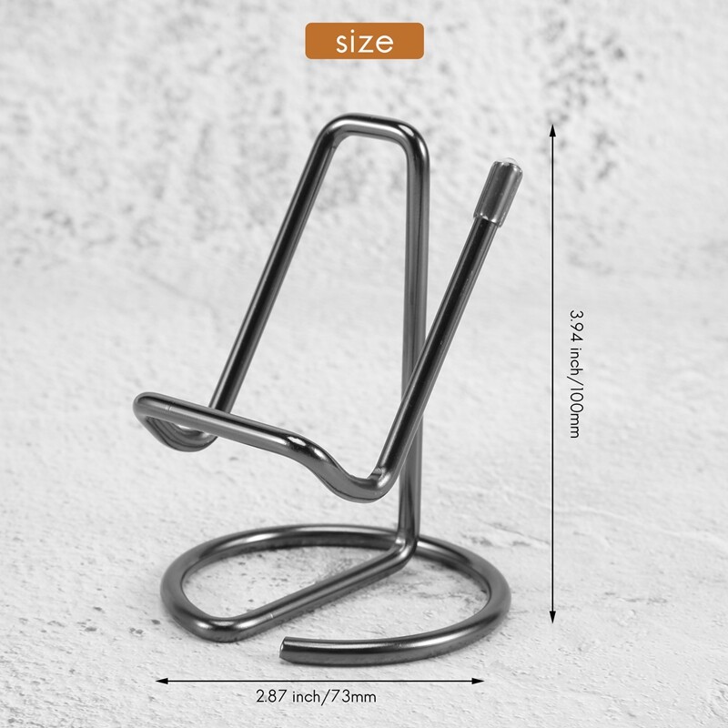 Suport pentru cărți de vizită pentru birou, drăguț suport pentru cărți de vizită pentru birou, metal negru, pentru bărbați și femei 1 pachet