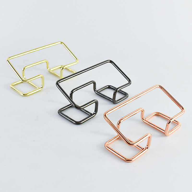 Minimalistinis tuščiaviduris vizitinių kortelių laikiklis Kūrybinis vizitinių kortelių laikiklis Stalinis vizitinių kortelių ekrano stovas