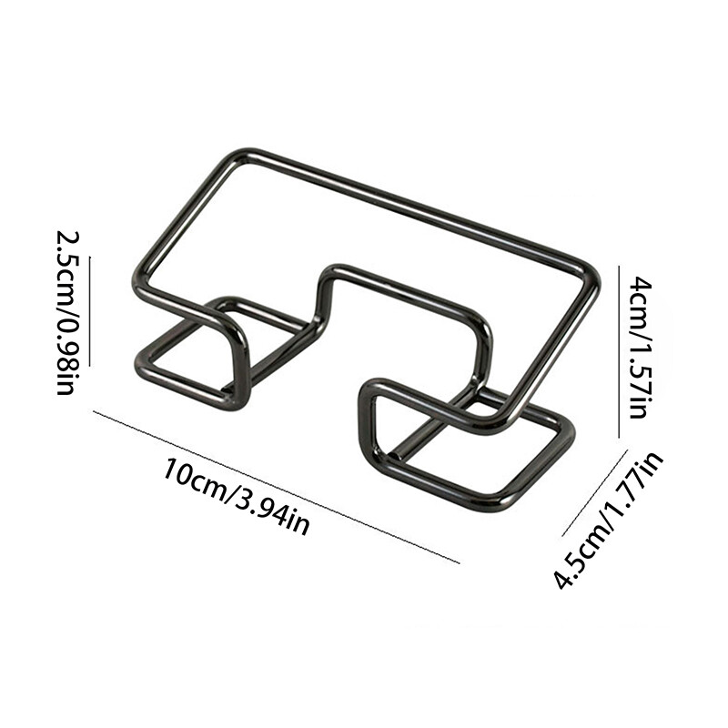 Minimalistinis tuščiaviduris vizitinių kortelių laikiklis Kūrybinis vizitinių kortelių laikiklis Stalinis vizitinių kortelių ekrano stovas