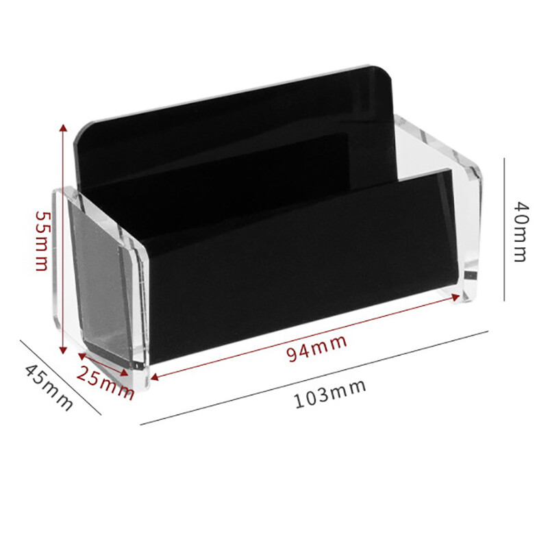 Suport de afișare pentru carduri de vizită pentru 50-70 de cărți de vizită, rechizite de birou, suport acrilic pentru cărți de vizită