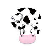 1PC Mouse Pad Cute Cow Ergonomic Mouse Pad cu suport pentru încheietura mâinii Pad pentru mouse cu bază de cauciuc anti-alunecare cu suport pentru încheietura mâinii pentru computer