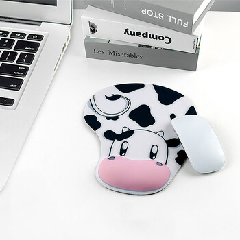 1PC Mouse Pad Cute Cow εργονομικό mousepad με αντιολισθητική βάση από καουτσούκ για ποντίκι με υποστήριξη καρπού για υπολογιστή