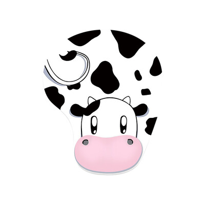 1PC Mouse Pad Cute Cow Ergonomic Mouse Pad cu suport pentru încheietura mâinii Pad pentru mouse cu bază de cauciuc anti-alunecare cu suport pentru încheietura mâinii pentru computer