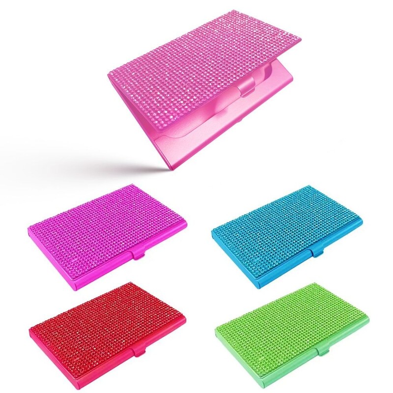 Teemant roostevabast terasest krediitkaardihoidja Hõbedase õhukese disainiga visiitkaardiümbris Krediitkaardiümbris