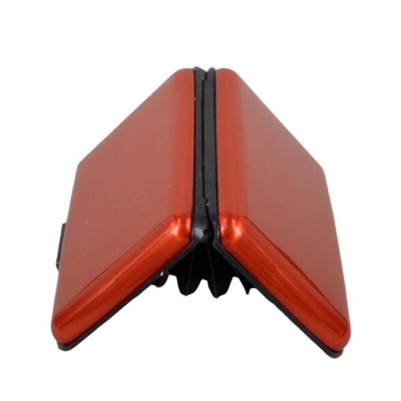 Suport pentru carduri de credit cu blocare RFID Poșetă subțire pentru monede, cu 6 cărți, cu blocare metalică, pentru bărbați, femei, portofel din aluminiu rezistent la apă