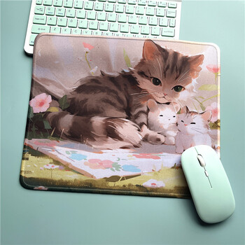 Mouse Pad Kawaii Αξεσουάρ γραφείου για οργάνωση γραφείου Cute Cat Mause Pad Gaming Mouse Pad Overlock Mousepad Soft Moise Pad