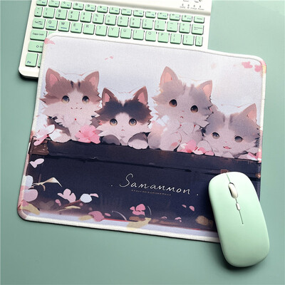 Hiirepadi Kawaii kontoritarvikud lauakorralduse jaoks Armas kass Mause Pad Mänguhiirepadi Overlock Hiirepadi Pehme Moise Pad