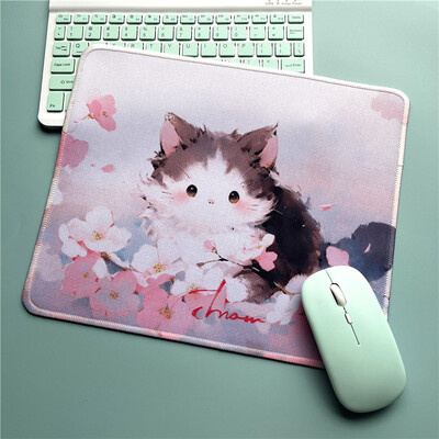 Hiirepadi Kawaii kontoritarvikud lauakorralduse jaoks Armas kass Mause Pad Mänguhiirepadi Overlock Hiirepadi Pehme Moise Pad