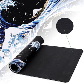 1 PC Μεγάλα Mouse Pads για γραφείο, Gaming Mouse Pad, Mouse Pad με ραμμένες άκρες και αντιολισθητική λαστιχένια βάση, Extended Mouse Pad