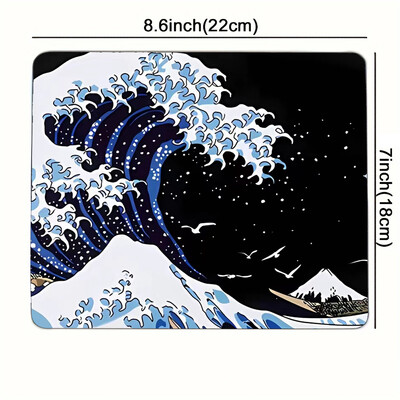 1PC големи подложки за мишка за бюро, подложка за мишка за игри, подложка за мишка със зашити ръбове и неплъзгаща се гумена основа, удължена подложка за мишка