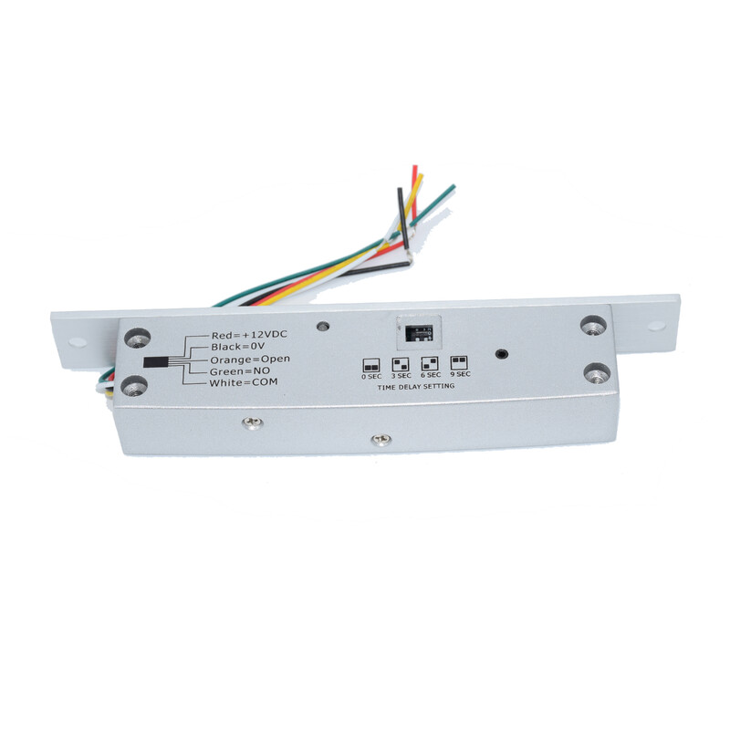 DC12V 5 līniju elektriskās skrūves bloķēšanas atteices vai atteices droša laika aizkave