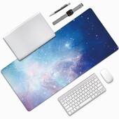 1 PC Tampoane de mouse mari pentru birou, mouse pad pentru jocuri, mouse pad cu margini cusute și bază din cauciuc anti-alunecare, extinsă și îngroșată
