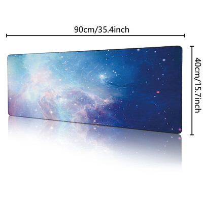 1 PC Tampoane de mouse mari pentru birou, mouse pad pentru jocuri, mouse pad cu margini cusute și bază din cauciuc anti-alunecare, extinsă și îngroșată