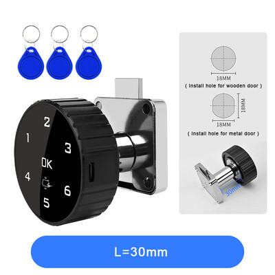 Dodirna tipkovnica bez ključa Digitalna lozinka RFID IC kartica Brava ladice za ormarić Ugrađena litijeva baterija